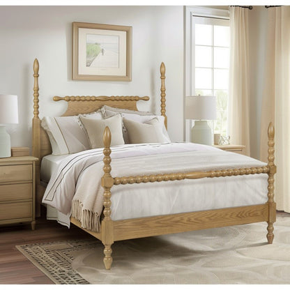 Queen Bed Turned Legs - Natural - The Sleep Loft - Online Mattress Showroom NYC
