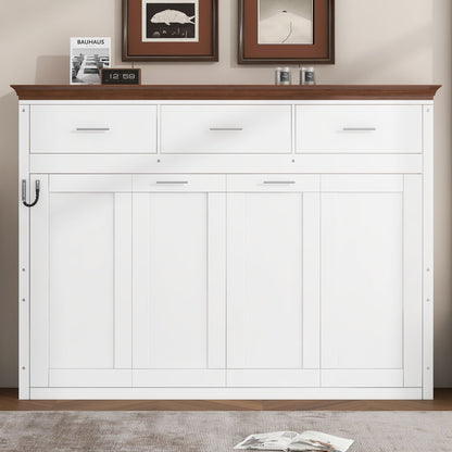 Twin Size Murphy Bed With 3 Drawers - White - The Sleep Loft - Online Mattress Showroom NYC