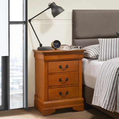 Louis Phillipe - Nightstand - Wood - The Sleep Loft - Online Mattress Showroom NYC