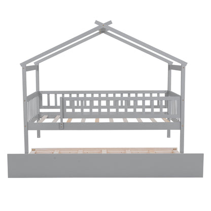 Creativity House Bed With Twin Size Trundle - The Sleep Loft - Online Mattress Showroom NYC