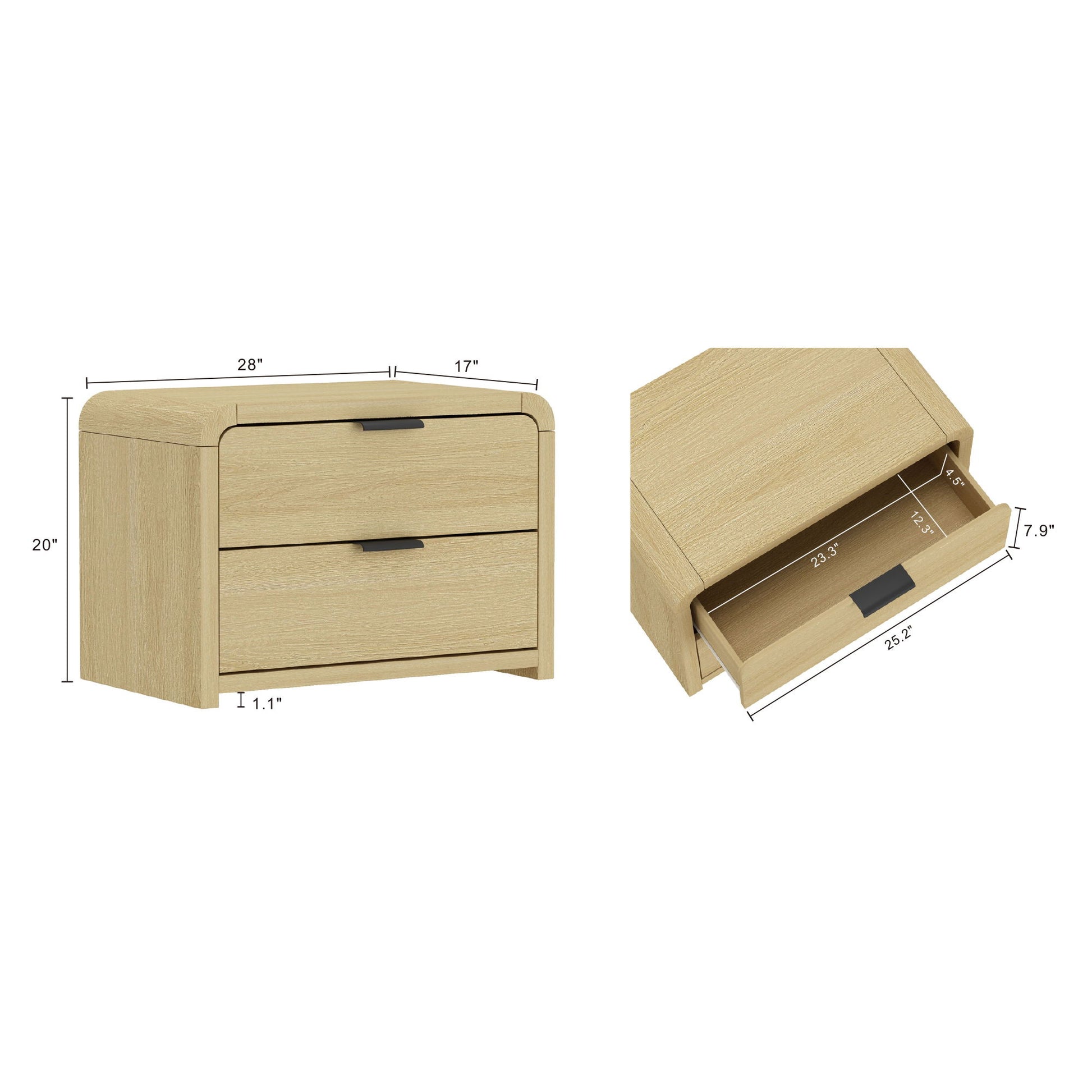 Grace - Nightstand - The Sleep Loft - Online Mattress Showroom NYC