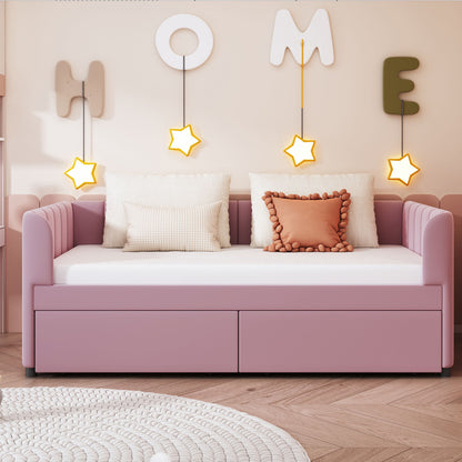 Upholstered Daybed With Ergonomic Design Backrest - The Sleep Loft - Online Mattress Showroom NYC