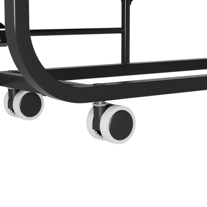 Twin Wide Folding Bed With Adjustable Headboard, Extra Long Rollaway For Tall People, Memory Foam Mattress - Black - The Sleep Loft - Online Mattress Showroom NYC
