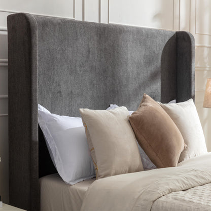 Harper - Tall Headboard Upholstered Bed - The Sleep Loft - Online Mattress Showroom NYC