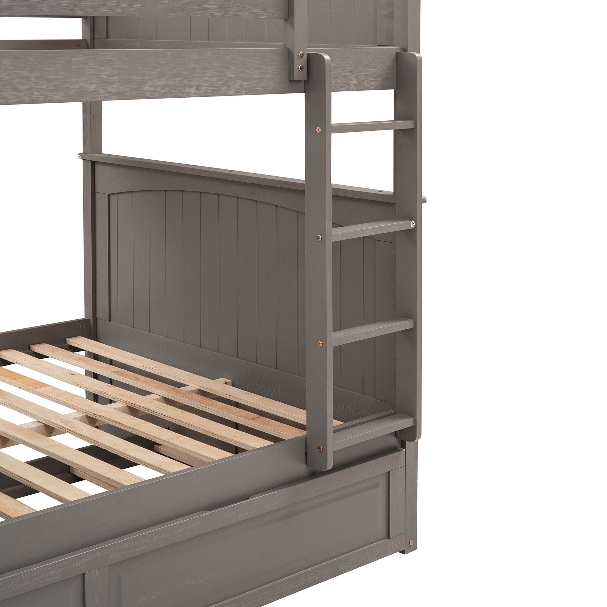 Bunk Bed With Twin Size Trundle, Guardrails - The Sleep Loft - Online Mattress Showroom NYC