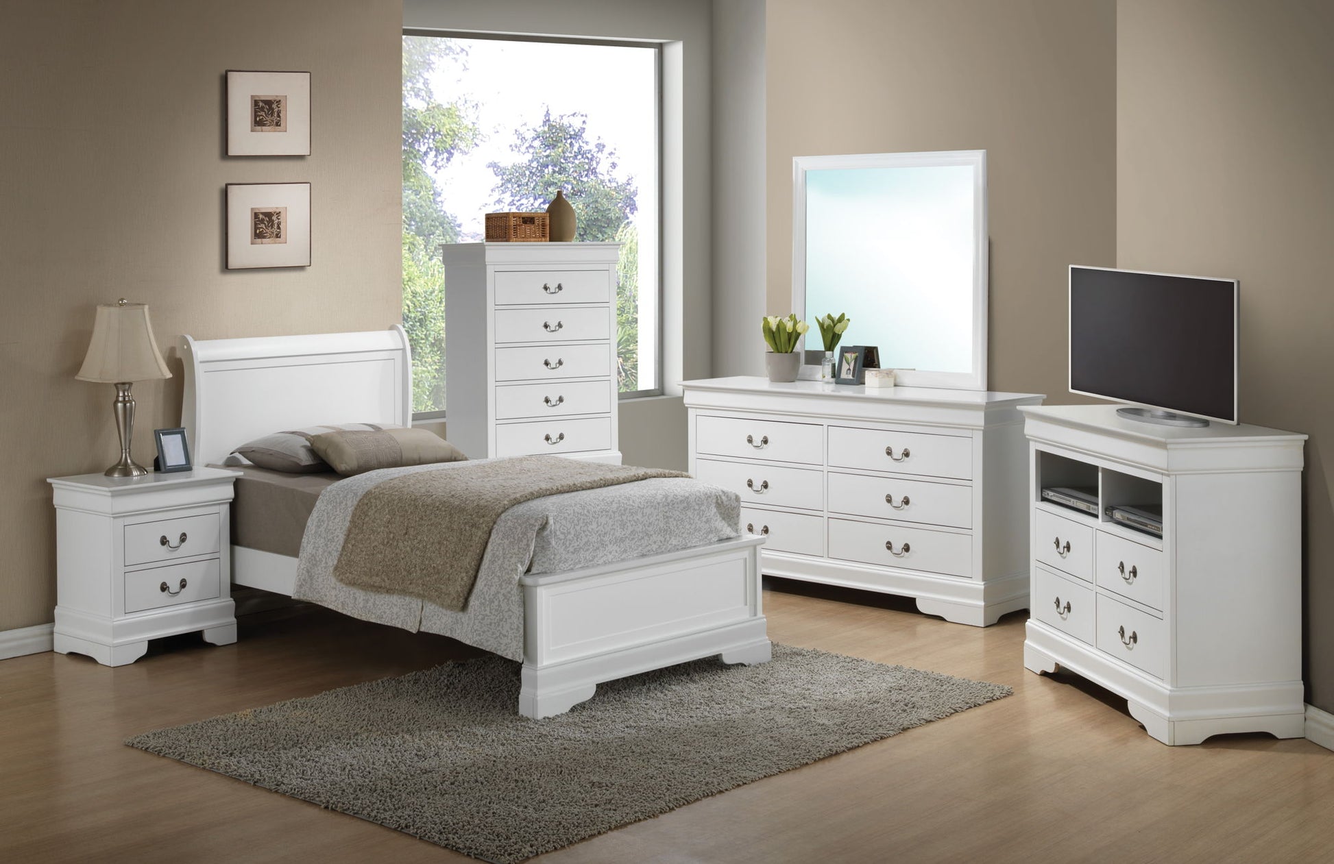 Sleigh Bed With Low Footboard - The Sleep Loft - Online Mattress Showroom NYC