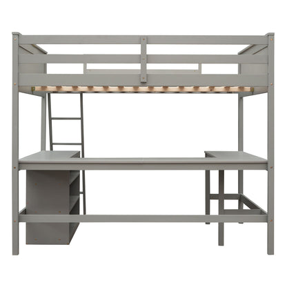 Loft Bed With Shelves With Desk - The Sleep Loft - Online Mattress Showroom NYC