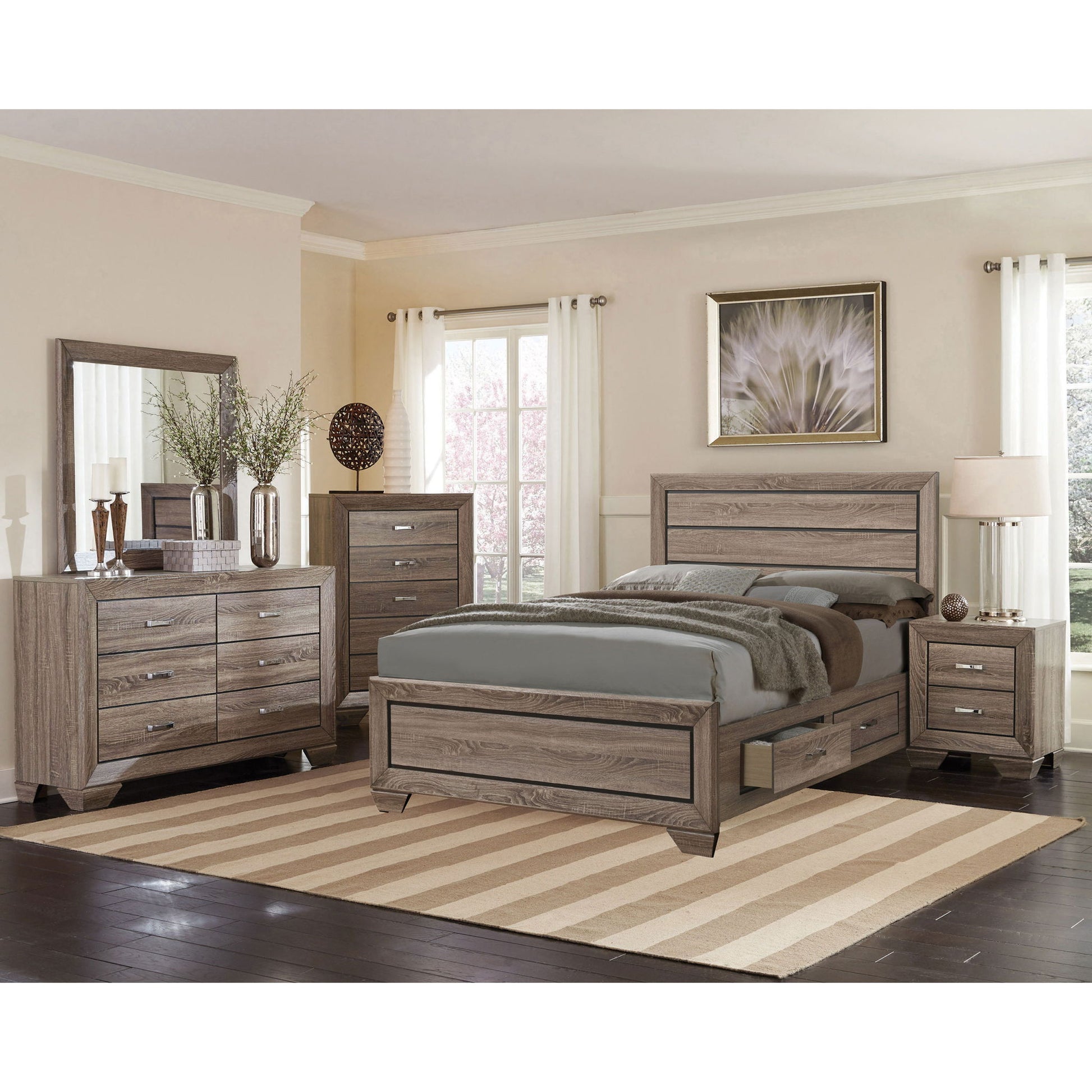 Queen Storage Bed With Underbed Drawers - Brown - The Sleep Loft - Online Mattress Showroom NYC