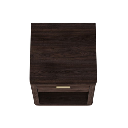 Evelyn - Nightstand With 1 Drawer And Open Shelf - The Sleep Loft - Online Mattress Showroom NYC
