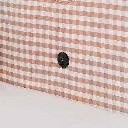 Gingham Daybed With USB Charging Port, Wave-Shaped Design - The Sleep Loft - Online Mattress Showroom NYC