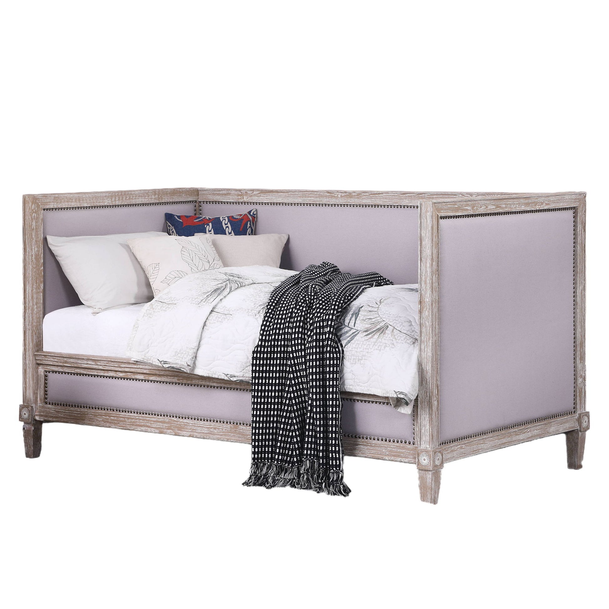 Charlton - Twin Daybed - Beige / Weathered Oak - The Sleep Loft - Online Mattress Showroom NYC