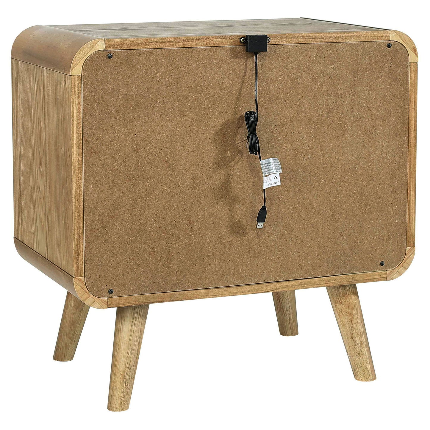 Winston - 2 Drawer Nightstand - Ash Brown - The Sleep Loft - Online Mattress Showroom NYC