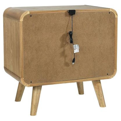 Winston - 2 Drawer Nightstand - Ash Brown - The Sleep Loft - Online Mattress Showroom NYC