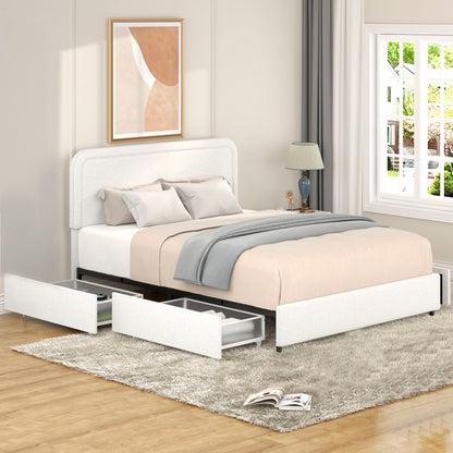 Liv - Patented With Drawers Upholstered Storage Platform Bed - The Sleep Loft - Online Mattress Showroom NYC