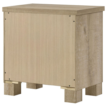 Sansome - 2 Drawer Nightstand Bedside Table - Oak - The Sleep Loft - Online Mattress Showroom NYC