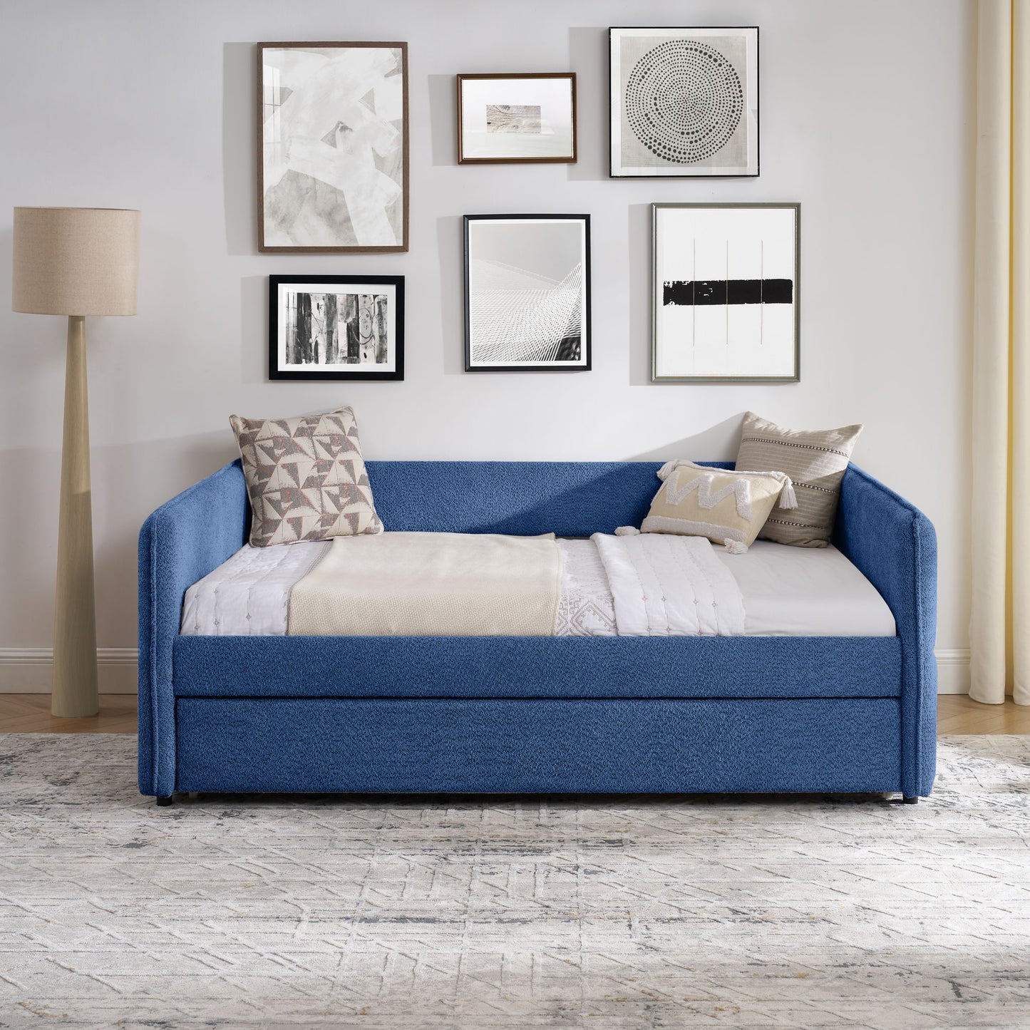 Upholstered Daybed With Pop Up Trundle - The Sleep Loft - Online Mattress Showroom NYC