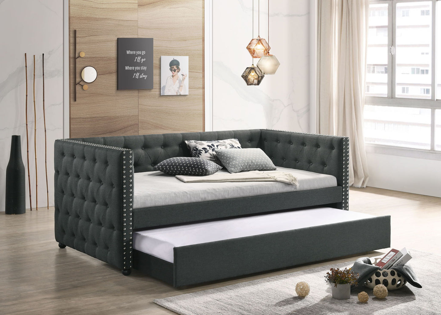 Romona - Daybed With Trundle - The Sleep Loft - Online Mattress Showroom NYC