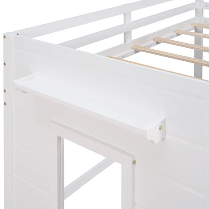 Loft Bed With Cabinet And Shelf - The Sleep Loft - Online Mattress Showroom NYC