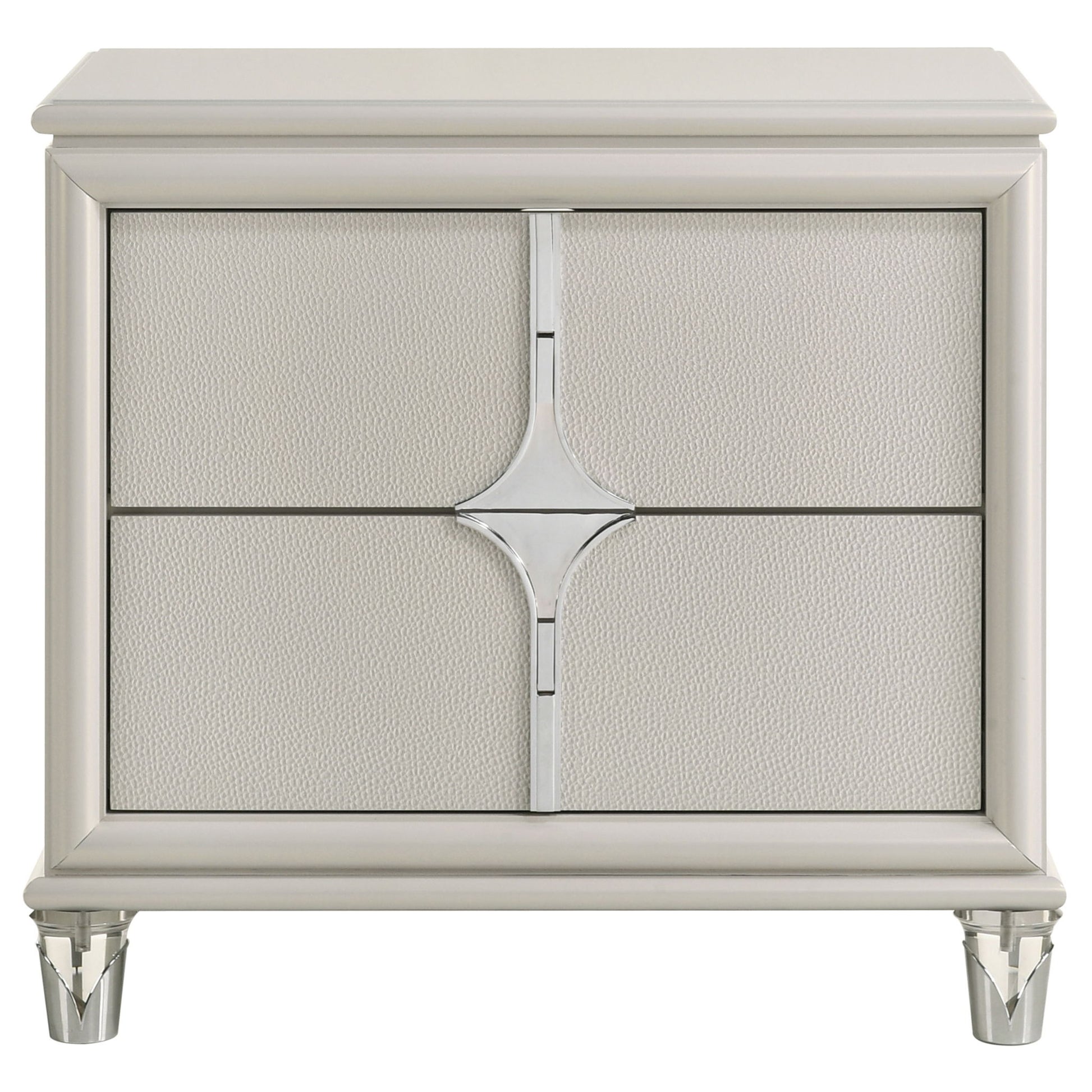 Gwendolyn - 2 Drawer Nightstand - White - The Sleep Loft - Online Mattress Showroom NYC