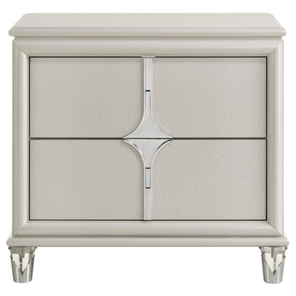 Gwendolyn - 2 Drawer Nightstand - White - The Sleep Loft - Online Mattress Showroom NYC