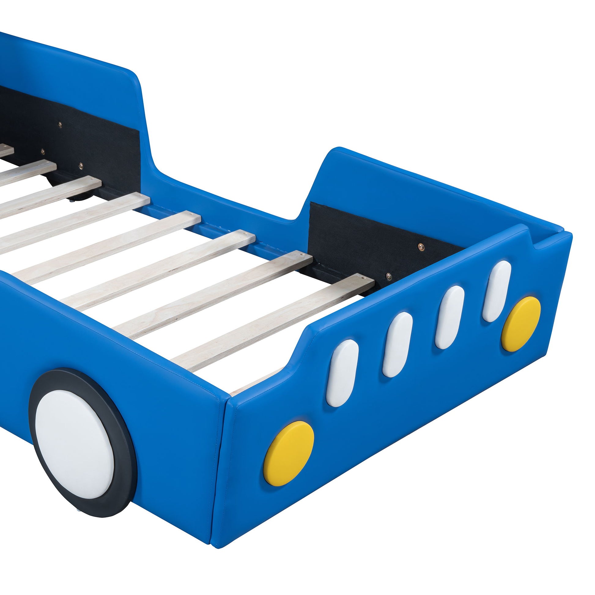 Race Car Shaped Platform Bed With Wheels - The Sleep Loft - Online Mattress Showroom NYC