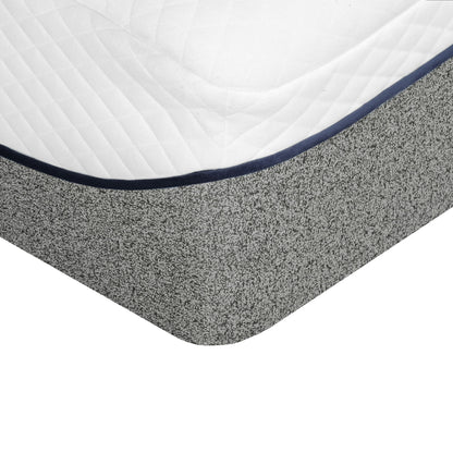 Ultra Plush 13" Gel Memory Foam Mattress For King Size Bed With Double Layered Jacquard Cover - Gray / White - The Sleep Loft - Online Mattress Showroom NYC