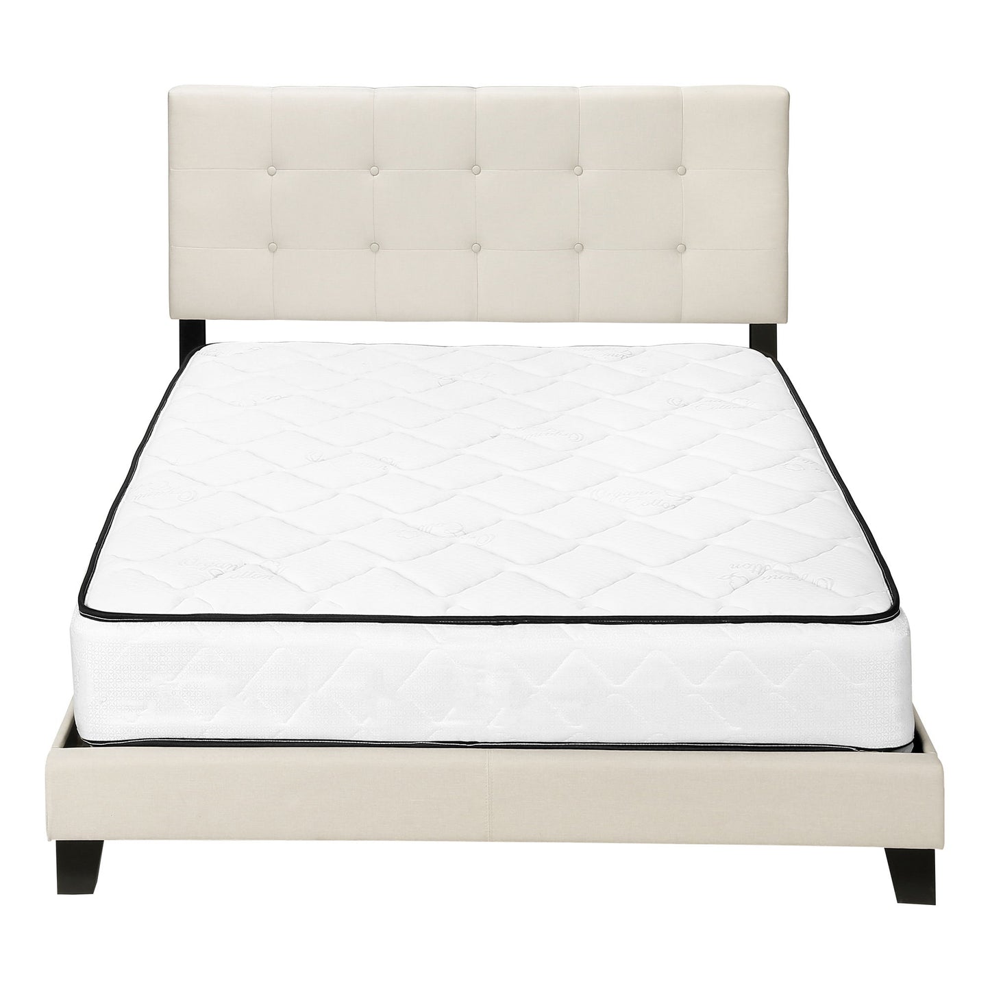 Bed, Upholstered, Frame Only, Transitional - The Sleep Loft - Online Mattress Showroom NYC