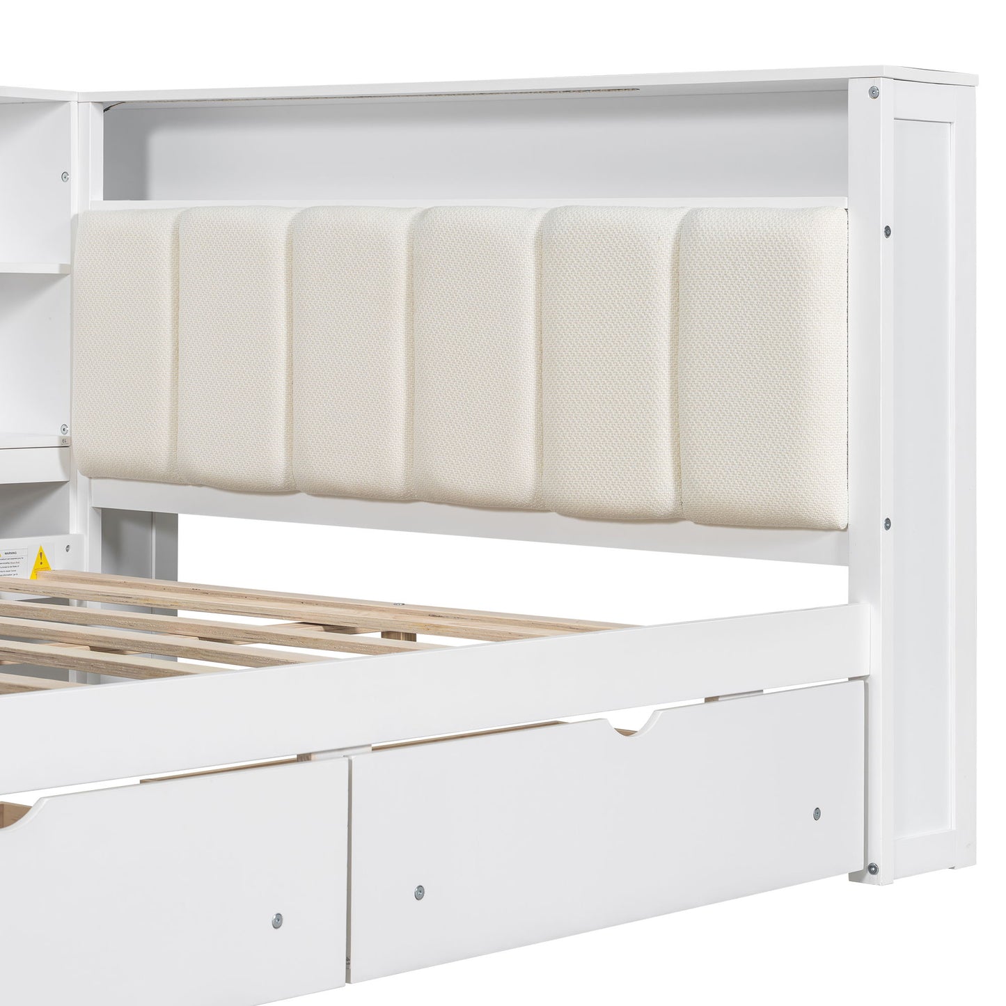 Platform Bed With Storage Shelves, Drawers, Charging Station, LED, Desk - The Sleep Loft - Online Mattress Showroom NYC