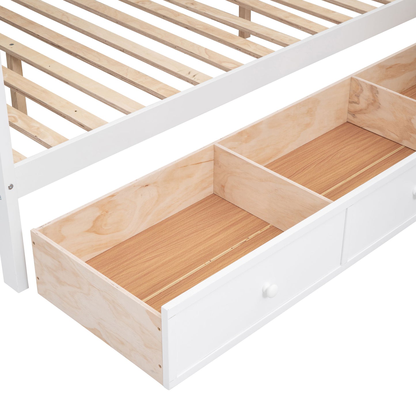 L Shaped Bunk Bed With 3 Drawers, Portable Desk And Wardrobe - The Sleep Loft - Online Mattress Showroom NYC