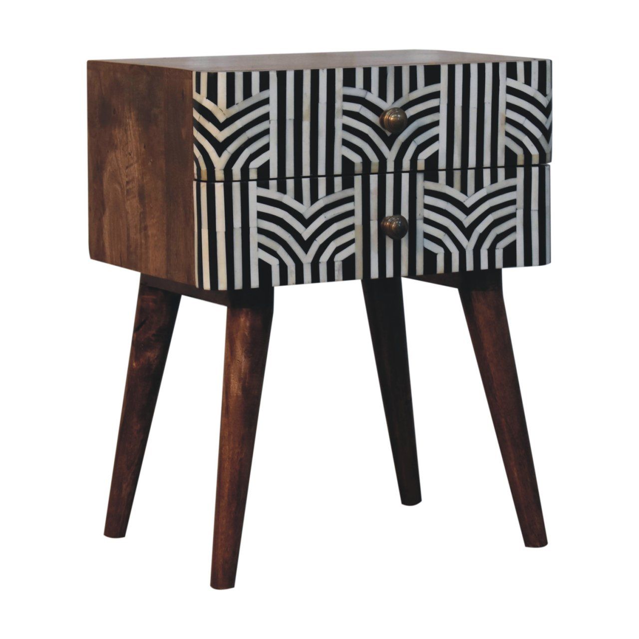 Edessa Bone Inlay Bedside - The Sleep Loft - Online Mattress Showroom NYC