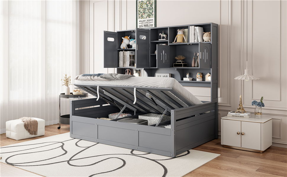 Daybed With All-In-One Cabinet And Shelf - The Sleep Loft - Online Mattress Showroom NYC