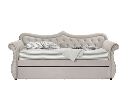 Adkins - Twin Daybed With Trundle - Beige - The Sleep Loft - Online Mattress Showroom NYC