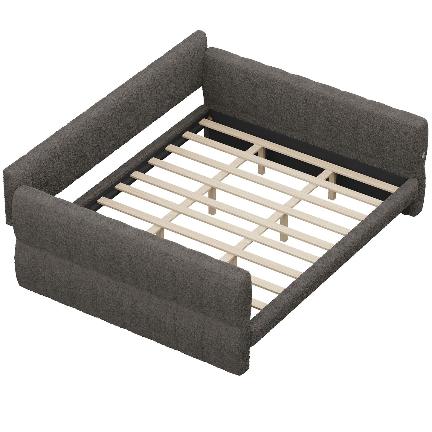 Upholstered Platform Bed With USB Charging - The Sleep Loft - Online Mattress Showroom NYC