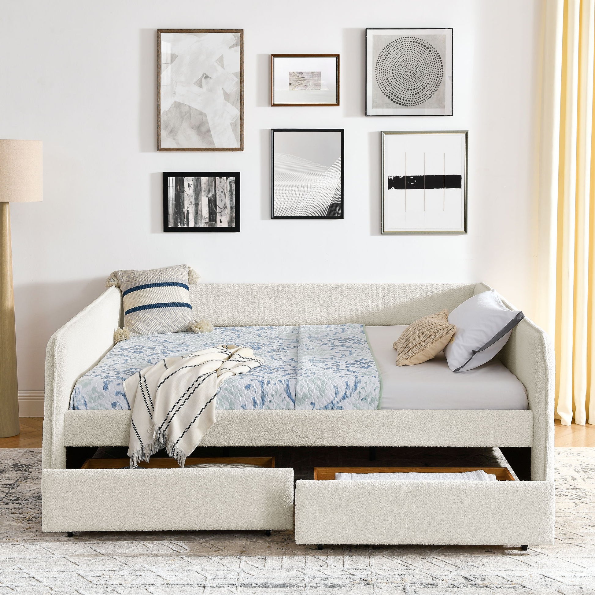 Upholstered Daybed & 2 Drawers - The Sleep Loft - Online Mattress Showroom NYC