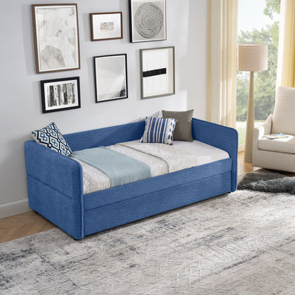 Upholstered Daybed With Pop Up Trundle - The Sleep Loft - Online Mattress Showroom NYC