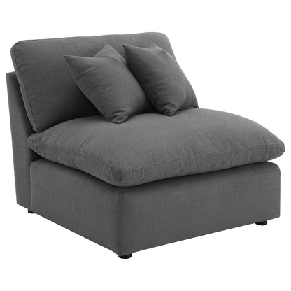 Hobson 5-piece Upholstered Modular Sectional Sofa Charcoal