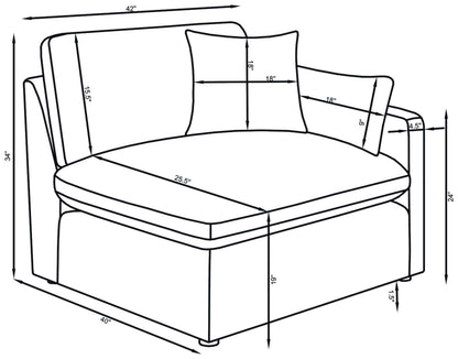 Hobson Upholstered RAF Chair Charcoal
