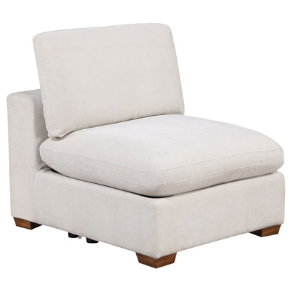 Lakeview 5-piece Upholstered Modular Sectional Sofa Ivory