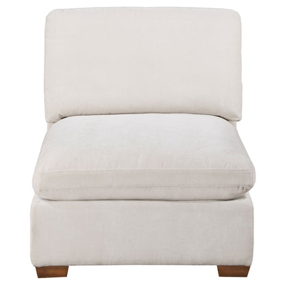 Lakeview Upholstered Armless Chair Ivory