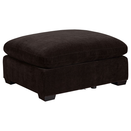 Lakeview Rectangular Upholstered Ottoman Dark Chocolate - The Sleep Loft - Online Mattress Showroom NYC