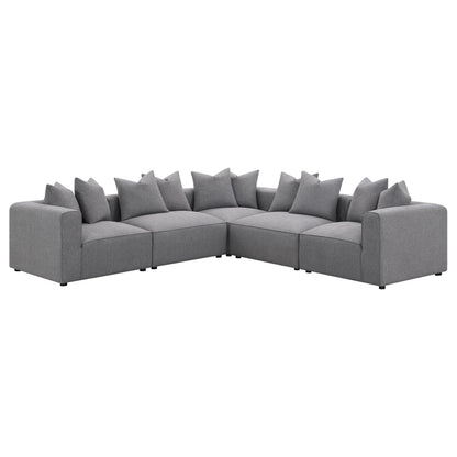 Jennifer Upholstered Corner Chair Grey