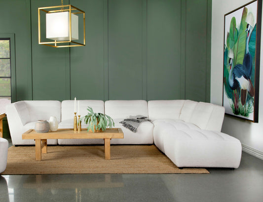 Sunny 6-piece Upholstered Modular Sectional Sofa Natural - The Sleep Loft - Online Mattress Showroom NYC