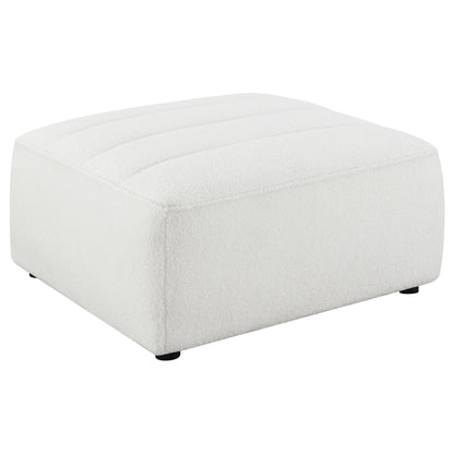 Sunny Square Upholstered Ottoman Natural