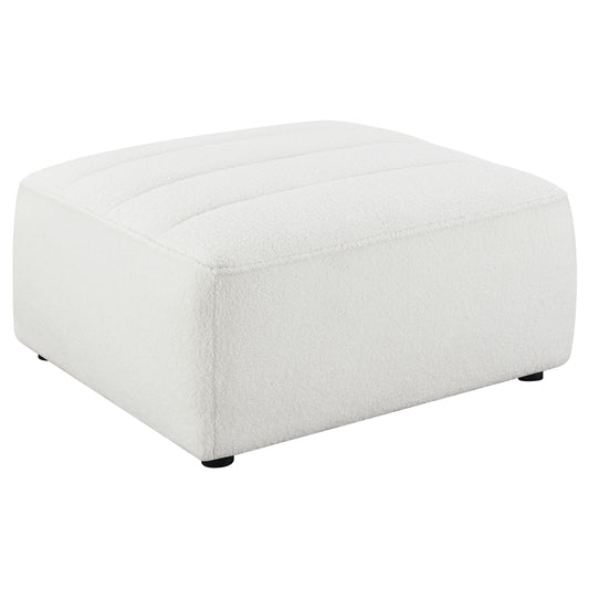 Sunny Square Upholstered Ottoman Natural - The Sleep Loft - Online Mattress Showroom NYC