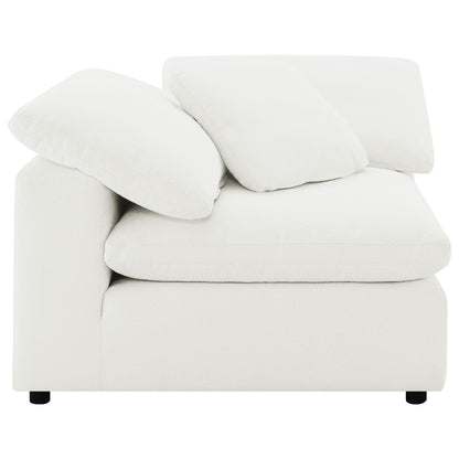 Raleigh Boucle Upholstered Corner Chair Ivory