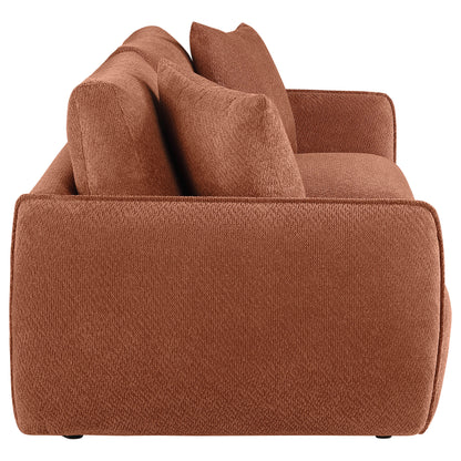 Elysia Fabric Upholstered Modular Lounge Loveseat Coral