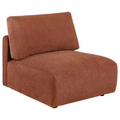 Elysia 6-piece Fabric Upholstered Modular Sectional Sofa Coral