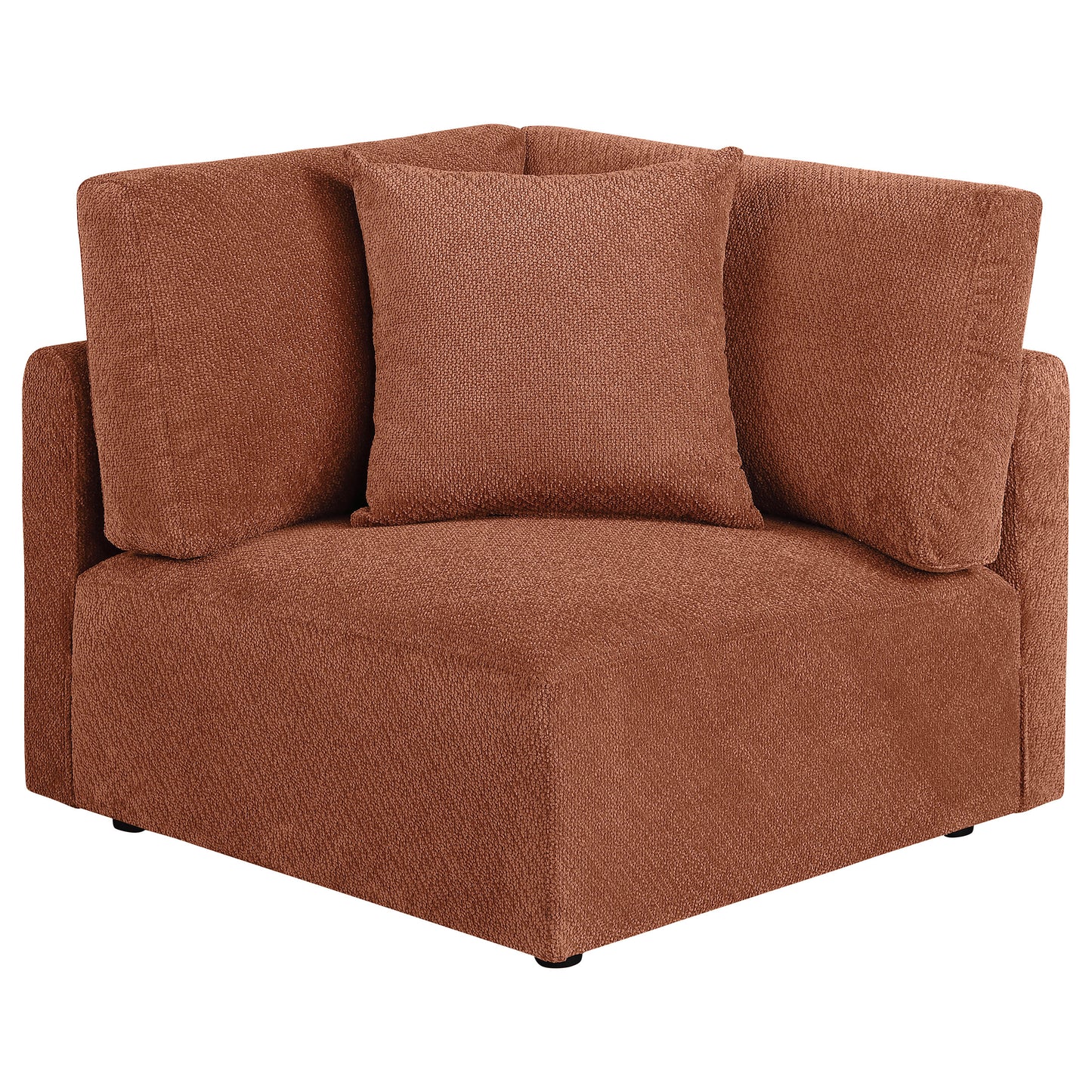 Elysia 6-piece Fabric Upholstered Modular Sectional Sofa Coral