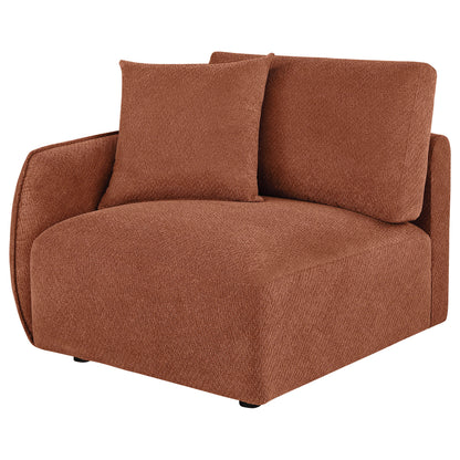 Elysia Fabric Upholstered Modular LAF Chair Coral