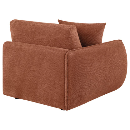 Elysia Fabric Upholstered Modular LAF Chair Coral